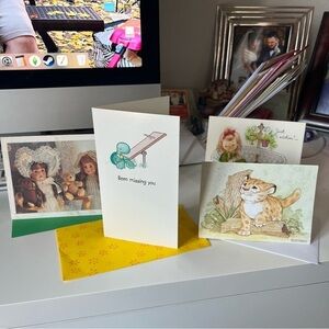 Lot of vintage cards with envelopes